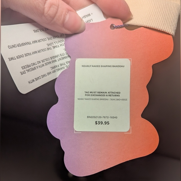 Yitty Nearly Naked Shaping Bandeau Beige 3X/4X New With Tags - Picture 4 of 4